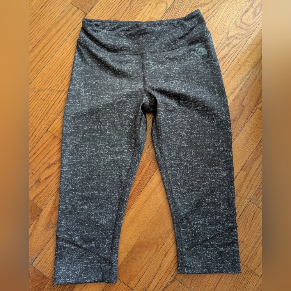 The North Face Crop Leggings FlashDry Gray Women Workout Athletic M